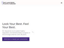 Tablet Screenshot of napervilleplasticsurgeon.net